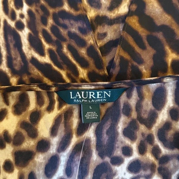 Leopard Print Sleeveless Top - Brown & Black - Picture 7 of 7